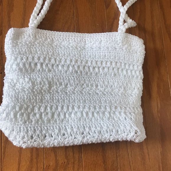 White Woven Shoulder Bag Croft & Barrow - Picture 13 of 14